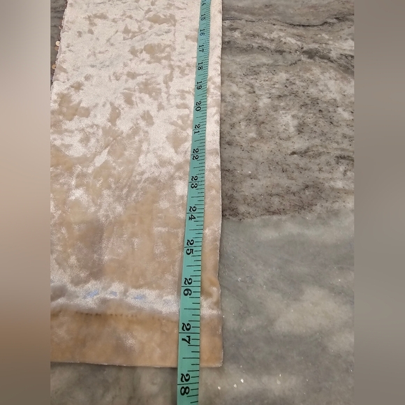 Midnight Velvet Gold Sequin Pants Crushed Velvet Back Pull-On Stretch Trousers M - Picture 10 of 12